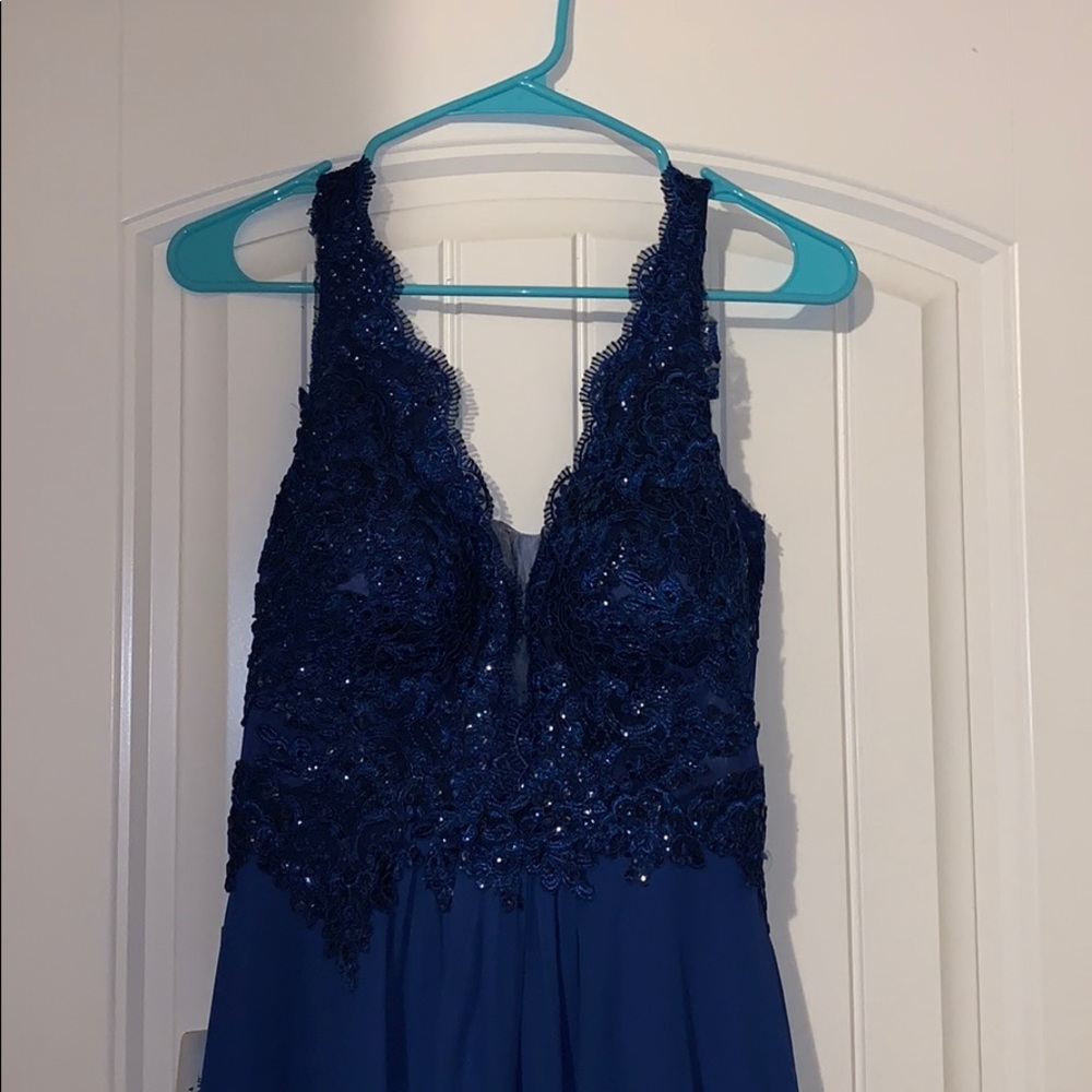 Royal Blue Maxi Prom Dress